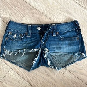 True Religion Denim Low Rise Shorts